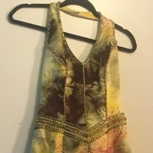 Lylas Hand Beaded Floral Cocktail Dress